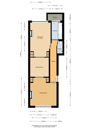 Floorplan - Noorderhavenkade 157B, 3039 RR Rotterdam